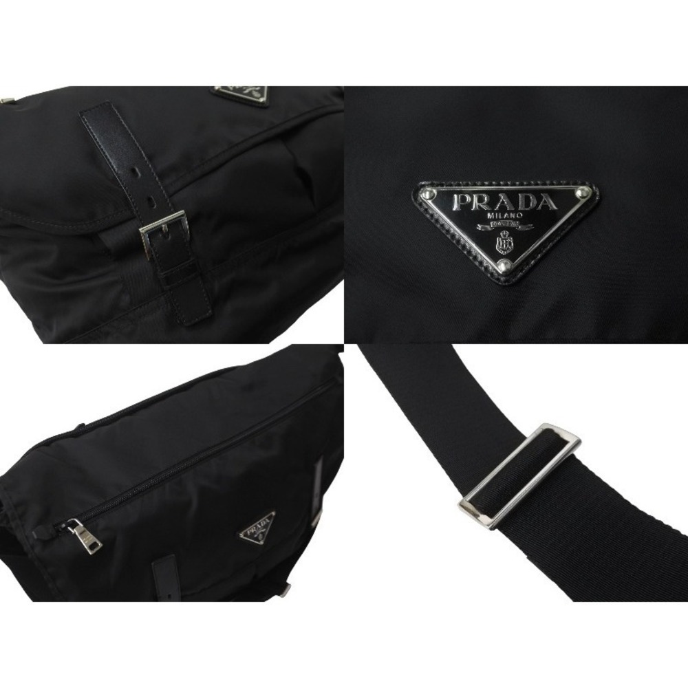 Prada Messenger Crossbody Bag Shoulder Black - Picture 6 of 10